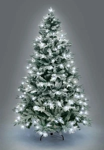 SHATCHI 7 ft Luxury Lapland Fir Pre-Lit Christmas Tree – Warm White LEDs NEW - Picture 1 of 5