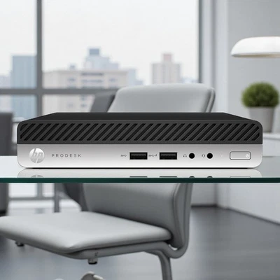 HP ProDesk Mini 6-Core i5 32GB 1TB NVMe SSD Wi-Fi HDMI 400 G4 Windows 11 Pro - Image 1 of 4