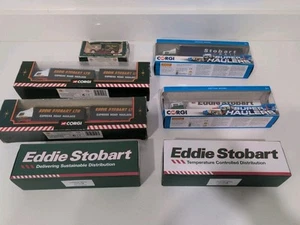 Job Lot 7 Corgi Eddie Stobart Die-cast Vehicles. Trucks Vans Lorry Cars. Boxed - Picture 1 of 9