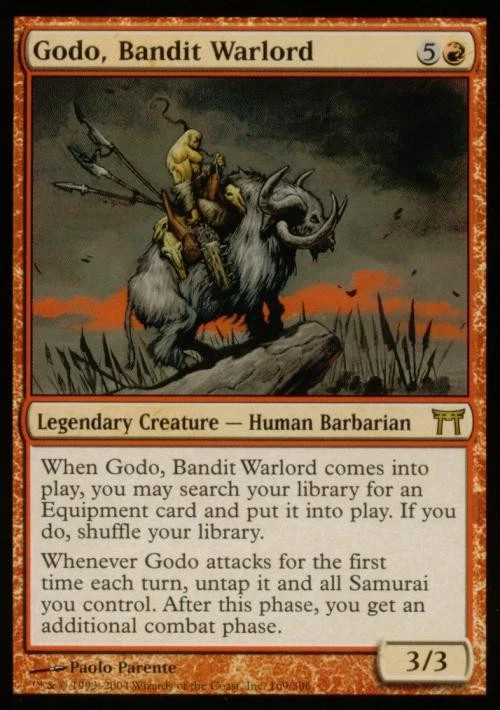 MTG English Godo, Bandit Warlord NM Foil Champions of Kamigawa - Image 1 of 1
