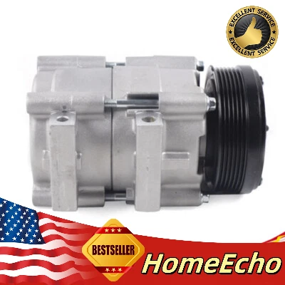 A/C Compressor For 2005-2006 Ford F-150 4.6L Air Conditioner Compressor +Clutch Foto 1 de 4