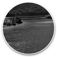 2 x Vinyl Stickers 20cm (bw) - Lake Eibsee Bavaria Grainau  #35731