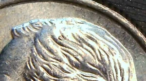 2013D ROOSEVELT DIME Full Bands - ERROR COIN - AU Chip in Hair Free Shipping! - Picture 1 of 9