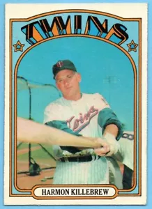 Harmon Killebrew 1972 Topps #51 en muy buen estado-en muy buen estado+ Salón de la Fama de los Mellizos de Minnesota A3176 - Imagen 1 de 2
