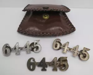 3 Rare Original Metal Police # 6445 "W. Scully Montreal" in a Carrying Bag - Bild 1 von 7