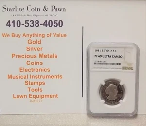 1981 S Type 2 $1 PF 69 Ultra Cameo NGC Proof - Picture 1 of 3