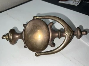 Vintage Brass Door Knocker ~ 8 1/2" x 4" ~. Great Patina Mid century. - Picture 1 of 14
