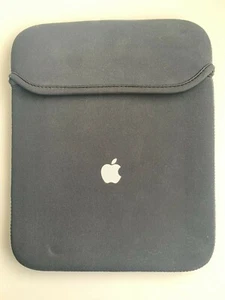 Apple Logo iPad Tablet Neoprene Fabric Protective Case Cover Black NEW - Picture 1 of 3