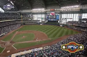 MILWAUKEE BREWERS ~ PÓSTER MILLER FIELD 22x34 MLB Estadio de Béisbol de Grandes Ligas - Imagen 1 de 1
