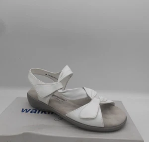 Walking Cradles Sensational White Leather Slingback Sandal Wmns Sz 7.5 M Comfort - Picture 1 of 6