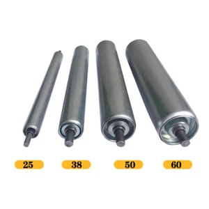 Medium / Heavy Duty Conveyor Roller 25 38 50 60mm Dia Spring Loaded Carbon Steel - Picture 1 of 3
