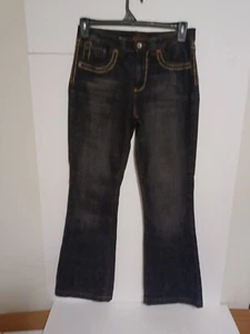 Kikit Damen Jeans Größe 6 30x30 Midrise Dark Wash Bootcut Denim - Bild 1 von 5
