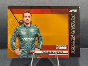 2024 Topps Fórmula 1 Paddock Pass F1 Fernando Alonso World Stage #WS-11 SSP - Imagen 1 de 2
