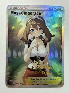 May Cinderace Pokemon Trainer Card - Waifu Foil Card - Goddess Story - Bild 1 von 2