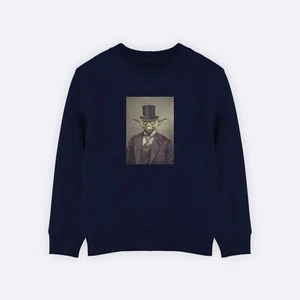 Children's Sweatshirt. Navy Blue. SIR YODA - Picture 1 of 3