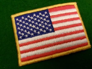 U.S.A.   embroidered  patch 3" x 3" flash - Picture 1 of 2
