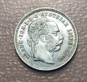 AUSTRIA FRANZ JOSEPH I 10 KREUZER 1872 EBC - Foto 1 di 2