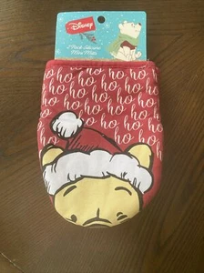 Disney Winnie The Pooh 2 Pack Mini Oven Mitts Christmas Santa Hat Ho Ho Ho NEW - Picture 1 of 4
