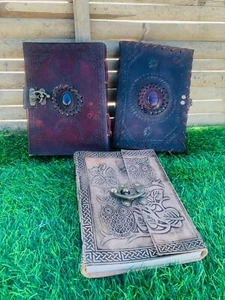 Leather Journal Writing Notebook Vintage Notepad 7"x5" Handmade Special Deal New - Picture 1 of 5