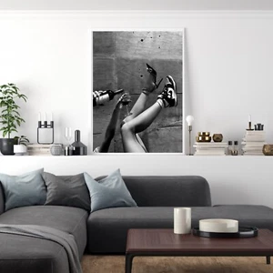 Nike arte de pared impresión entrenadores y póster de vino moda femenina decoración del hogar A2 A3 A4 - Imagen 1 de 3
