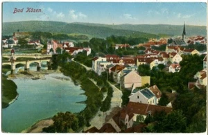 AK BAD KÖSEN /NAUMBURG Totale, Brücke, 1914 - Picture 1 of 1