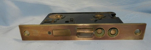 Antique YALE Made in USA  Brass Door Lock  Large Cover