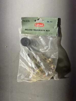 Calrad Deluxe Telegraph Key 70-378 TK-11 New In Package Made In Japan - Image 1 of 2