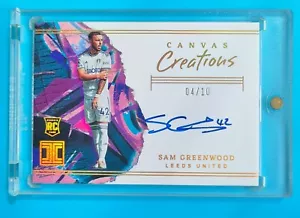 2022-23 Impeccable Leeds United Sam Greenwood Canvas RC Auto 4/10 - Picture 1 of 2