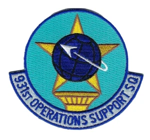PATCH USAF 931ST OPERATIONS SUPPORT SQ OSS 3 1/4" MC CONNELL AFB - Picture 1 of 1
