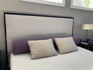 LUXUS SEIDE Kissenbezüge (2) taupe/grau - Maßanfertigung - Bild 1 von 3