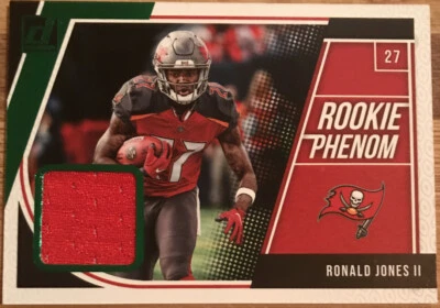 2018 Donruss Rookie Phenom Jersey Ronald Jones II Tampa Bay Buccaneers - Image 1 of 2