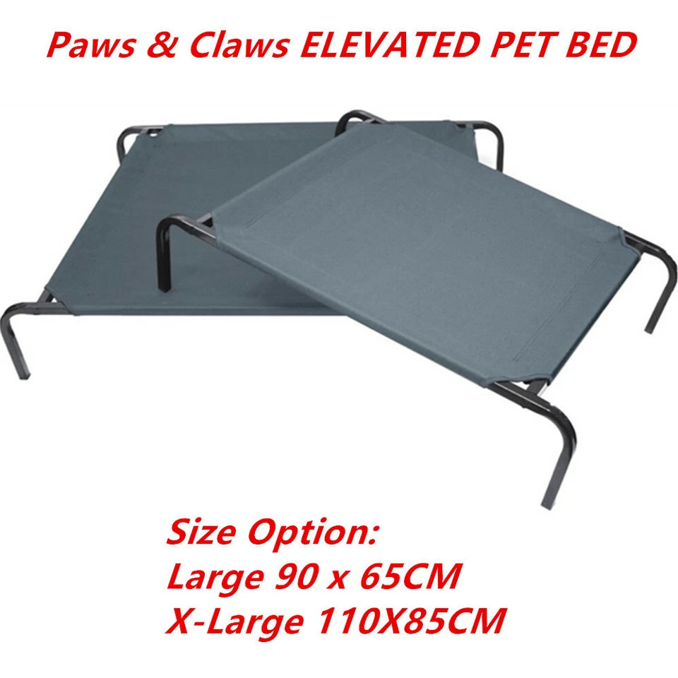 Elevated Dog Bed Steel Frame Pet Sleep Trampoline Durable Canvas Cool - image 1 of 1