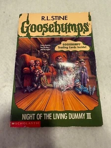 TRUE 1st Print Goosebumps #40 Night of The Living Dummy III R.L. Stine W/ Insert - Picture 1 of 12