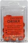 Chessex 10 Sided Die Vortex Orange With Black Numbers D10 Dice Set Chx 27233