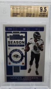 Boleto de temporada Lamar Jackson 2019 Panini Contenders BGS 9,5 como nuevo - Imagen 1 de 5