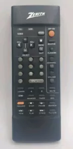 Telecomando combinato cavo TV/VCR Zenith MBR originale vintage OEM nero TESTATO - Foto 1 di 3