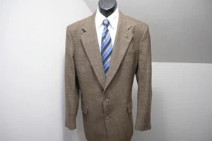 Jos A Bank Kent Blazer 100% Lambs Wool 2 Button Sports Jacket Mens Sz 44 XL - Picture 1 of 10