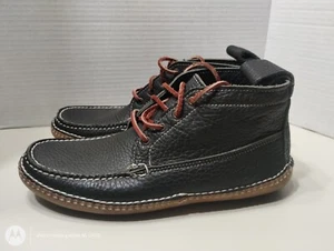 VTG Willis&Geiger Leather Moccasins Navy Blue Excellent! Size 8D - Picture 1 of 7