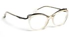 Eyeglasses White Pearl and Black Designer BOZ Celeste Optical Frame Women