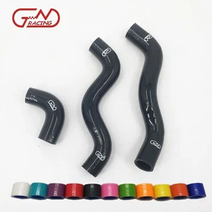 Kit de mangueras de refrigerante de radiador de silicona negro Fit 1985-1991 Fiat UNO 1.3i Turbo MK1 - Imagen 1 de 11