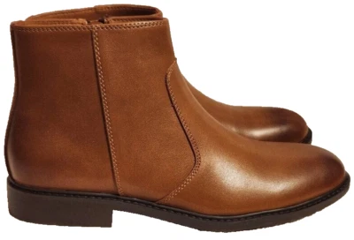 Botas de vestir Alfani Lian para hombre con cremallera lateral, marrón talla EE. UU. 7,5 M a 13 m Foto 1 de 4