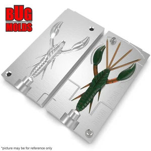 Bait DIY Fishing Mold Soft Plastic Baits Lure Plastisol Bass DoliveCraw - Picture 1 of 3