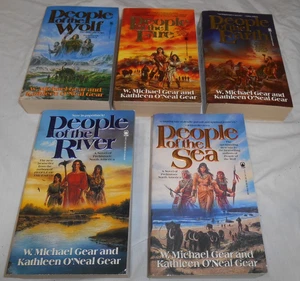 5 Books of  North America's Forgotten Past Michael/Kathleen Gear First Printing - Picture 1 of 16