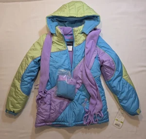 Sciarpa silenziatore cappotto invernale multicolore bambina Rothschild. Nuovo Con Etichette. Taglia L - Foto 1 di 13