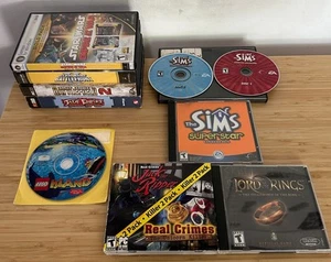 PC 10x Game LOT *UNTESTED* The Sims, Star Wars, Jade Empire, Lego computer game - Picture 1 of 20