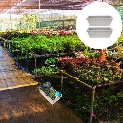  2 Sets Rectangle Planter Garden Flower Planting Pots Rectangular - Image 1 of 4