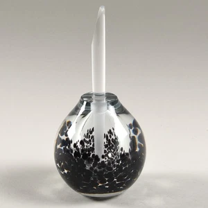 Paul Harrie Art Glas Parfum Flakon mit Stopfen - signiert 1989 - Bild 1 von 3