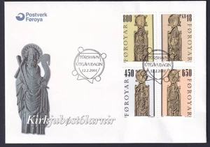 Faroe Islands 2001 Cachet FDC Pews III. Engraver Slania Used - Picture 1 of 1