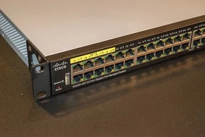 Cisco SG350-52P 48x PoE Gigabit RJ45 4x SFP Managed Network Switch - Bild 1 von 3