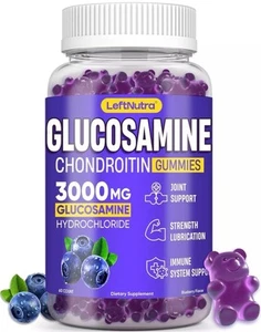 Glucosamine Chondroitin Gummies 3000mg Advanced Glucosamine Supplement Blueberry - Picture 1 of 6
